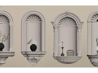 Niche 3D model