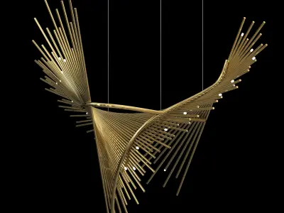 Lobby Chandelier 3D model