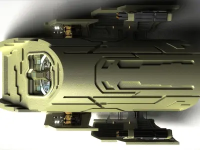 StarGate Atlantis Puddle Jumper 3D model