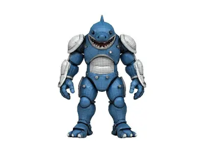 Shark Cyborg Low-poly 3D model