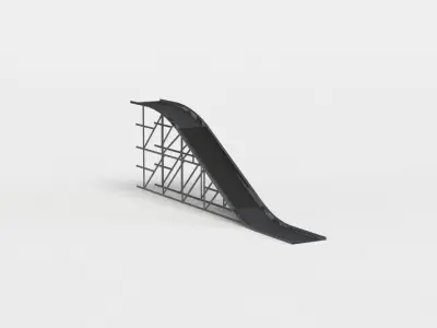 Ramp high Low-poly 3D model