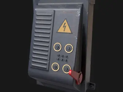 Electrical Boxes Free low-poly 3D model