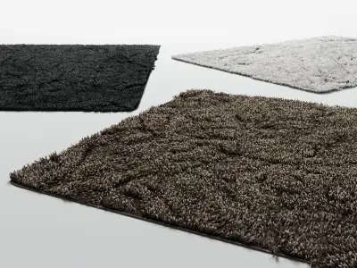 Rugs and Carpets in Various Colors Bundle 3D Model Pack
