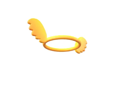 Angel Halo v3 007 Low-poly 3D model