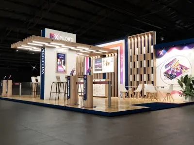 Exhibition stand 6mx12m 3D model