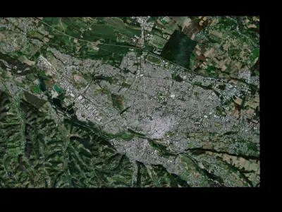 Pau - France 3D model