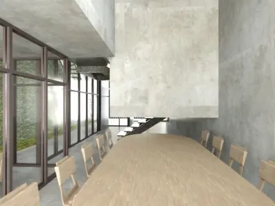 Green wall house  3D model