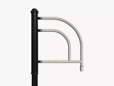 Post-Arm-5 railing 3D model