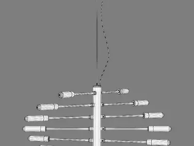733127 Ragno Lightstar Pendant chandelier 3D model