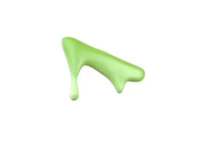 Liquid Drops v1 010 Low-poly 3D model