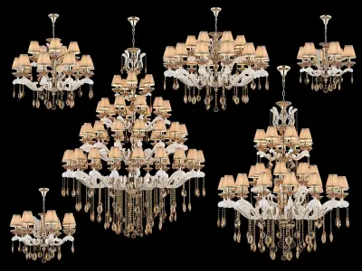 89228 Osgona Collection of Vintage Lamps 3D Model Pack