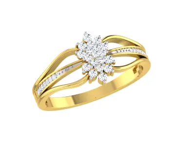 Women Ring Render 3dm STL OBJ FBX Details 3D print model order