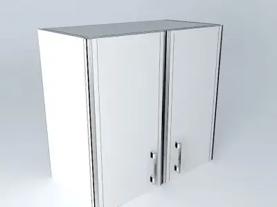 Cabinets wooden cabinet with two doors Free 3D model buy