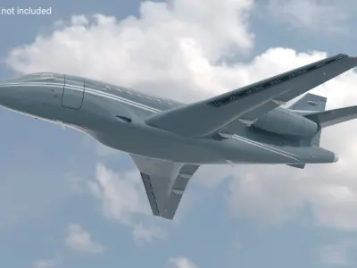  Dassault Falcon 900 Jet Simplified No Chassis 