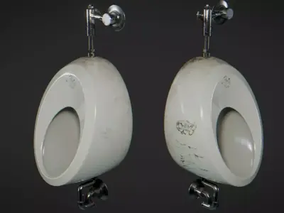 Bathroom WC for Games Low-poly 3D model