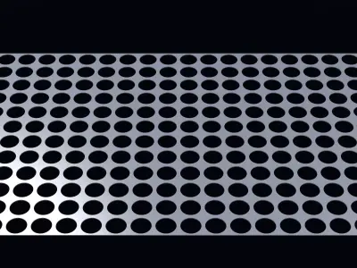 Perforated panel with 56 percent opening 25O73 3D model