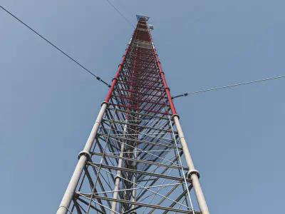 Radio Tower 2000ft  3D model