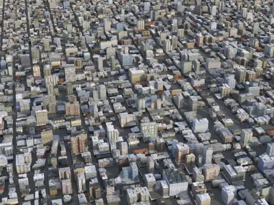 City 85 Low-poly 3D model