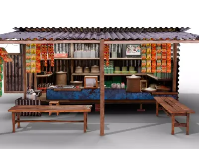 Tea Shop 3D model