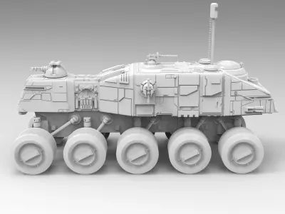 Star Wars Clone Turbo Tank HAVw A6 Juggernaut 3D print model
