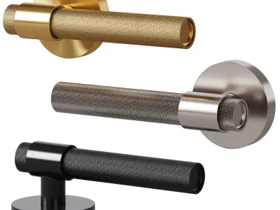 Door handles LUX and TOLLO by Meraki 3D model