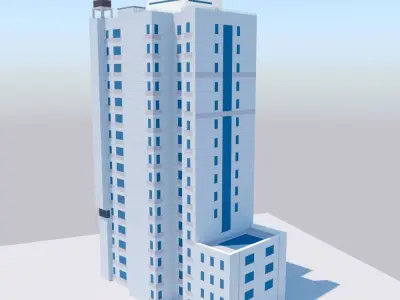 Victoria Institute of English Low-poly 3D model