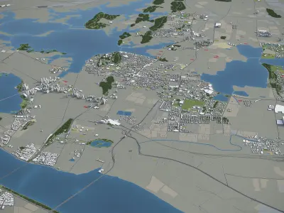 Wuhan  Low-poly 3D model