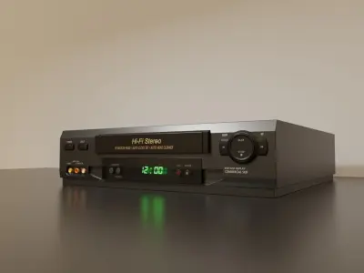 Hi-fi Stereo VHS video cassette recorder 3D model