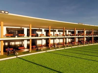 driving range golf 3D model