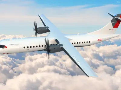  Civilian Transport Aircraft ATR 72-600 Rigged 