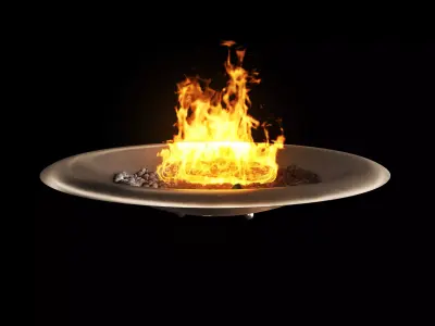 Firebowl bronze by Firefeatures 3D model