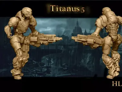 Heresylab Redeemers Titan Robot 5 3D print model