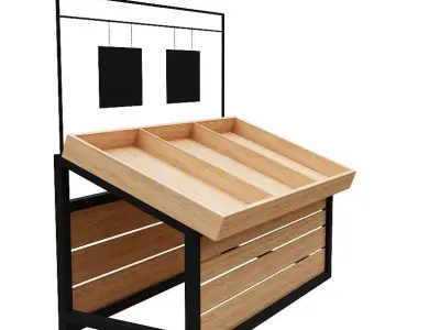 Stall models Low-poly 3D model