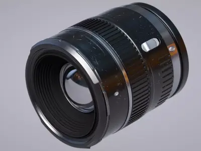 Camera Lens 3D model