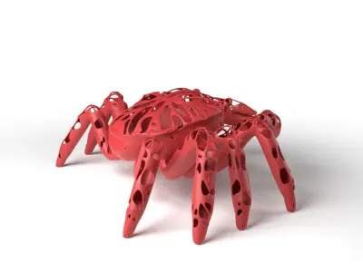 Crab Dust Voronoi Low-poly 3D model