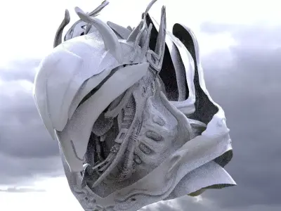 Sci Fi giant helmet 3D model