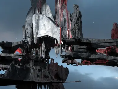  Dimensions shift towers Kit bash 3D model