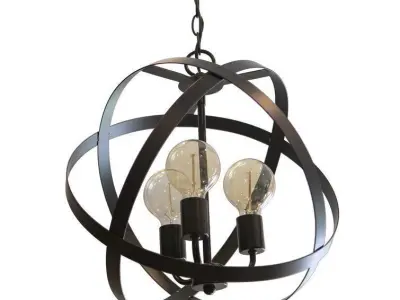Fordwich Light Globe Chandelier 3D model