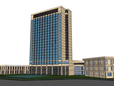vacation spot-Resort-Fashion Leisure Hotel-0216 3D model