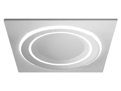 Modern GKL ceiling with lighting 3D model