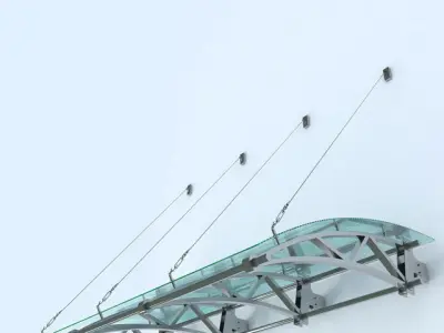 Glass canopy 3D model