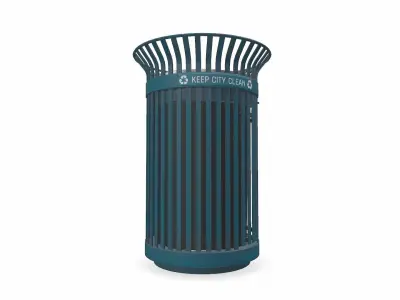 Trash Can Low-poly PBR Low-poly 3D model