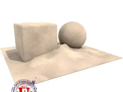 Sand procedural shader 3D model