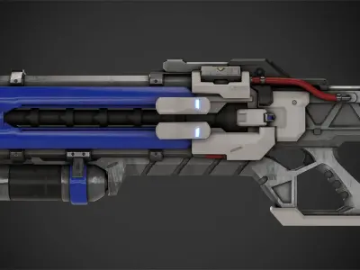 Overwatch Soldier-76 Rifle for Cosplay 3D print model