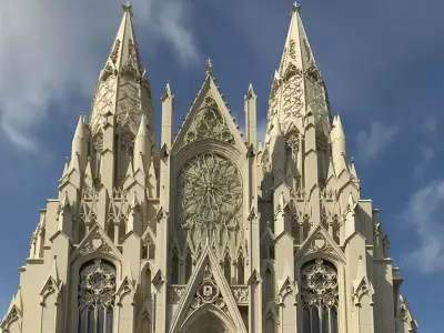 St Patrick Cathedral in Manhattan 3D print model