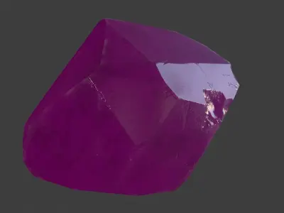 crystal gemstone Low-poly 3D model