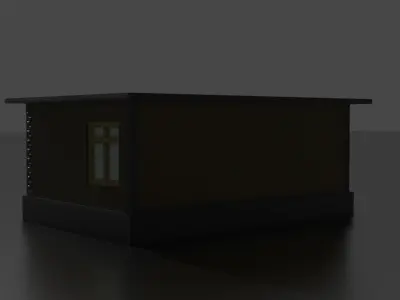 city house low-poly Low-poly 3D model