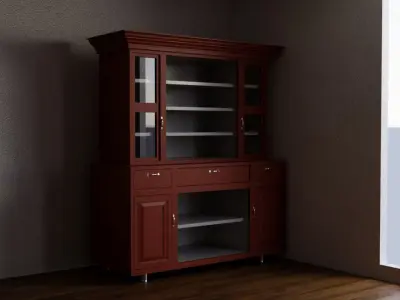 Kitchen furniture cupboard with drawers 3D model