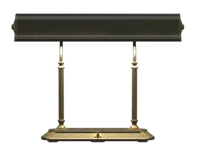 1930s American Library Desk Lamp 3D model