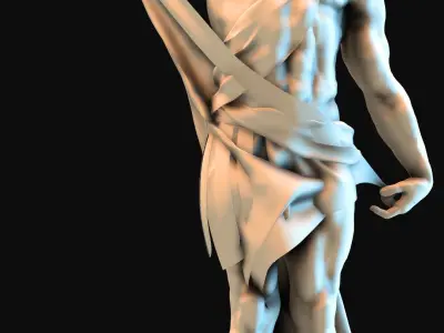 Greco-Roman Renaissance Statue Sample Free 3D model